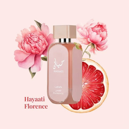 HAYAATI FLORENCE By LATTAFA EDP FOR WOMEN 3.4 OZ, 100ML