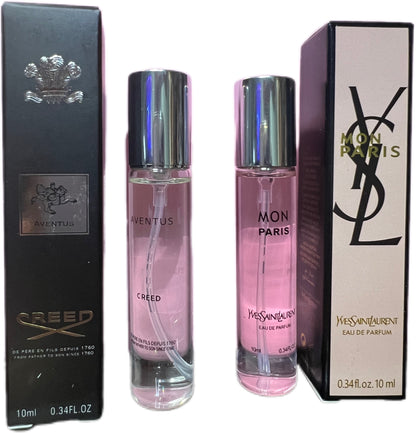 Set of Perfume Creed Aventos+ YSL Moon paris Travel Size For Men and Women. 10 Ml/each