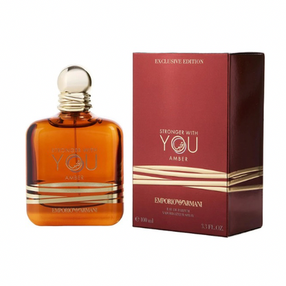 GIORGIO ARMANI Stronger With You Amber Eau De Parfum Unisex cologne , 3.3 oz 100ML